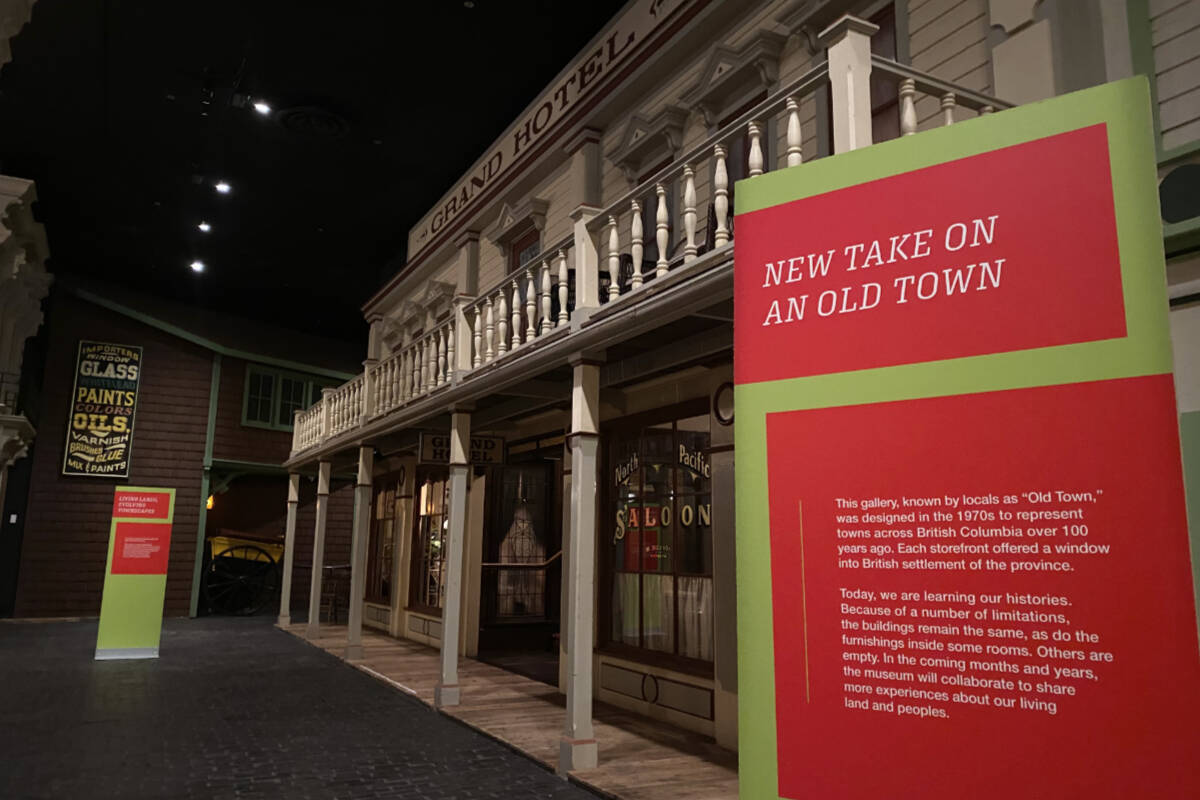 The Royal BC Museum’s Old Town. New Approach brings back notable favourite features alongside a new series of contextual panels and displays that will evolve with community collaboration. Photo courtesy RBCM