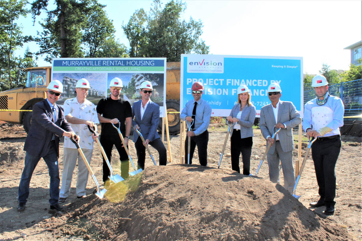 The Langley Memorial Hospital Foundation board members dig in with construction partners for the groundbreaking of the innovative Aspire project.