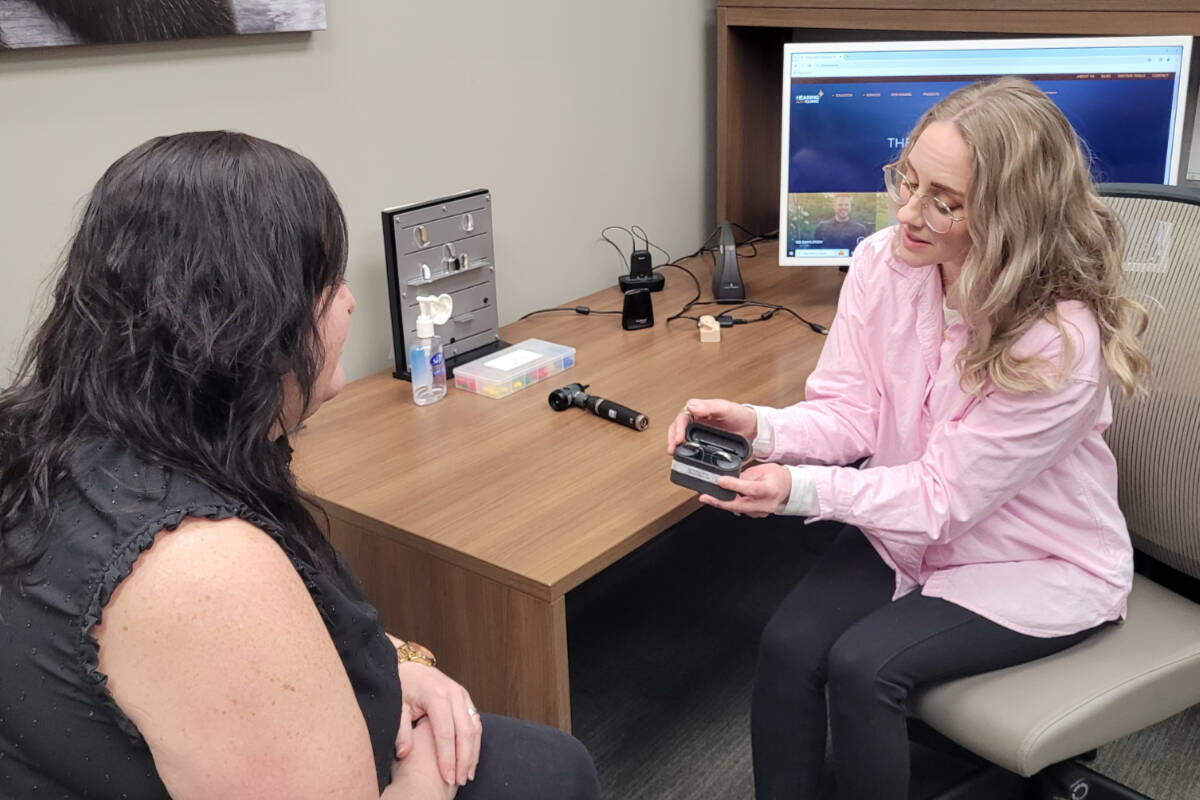 Most hearing aids now have Bluetooth compatibility, apps for phones, and even features like language translation. Photo courtesy of Hearing Loss Clinic.