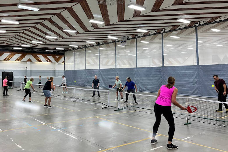 Co-op Place Rec Hall offers drop-in pickleball sessions three times a week, including both morning and evening / weekend hours. Photo courtesty Wetaskiwin Parks & Recreation