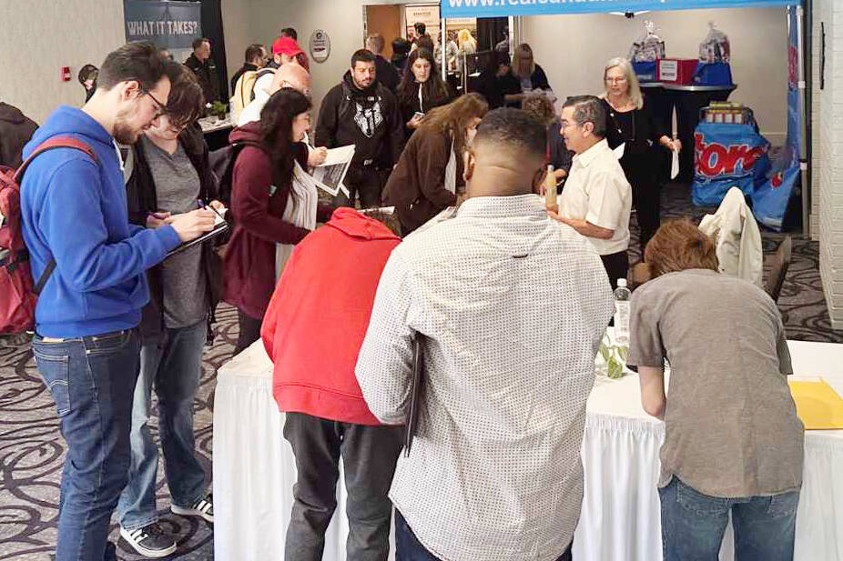 The Hiring & Post-Secondary Education Expo in Surrey brings together education and employment opportunities April 4. Black Press Media Events photo