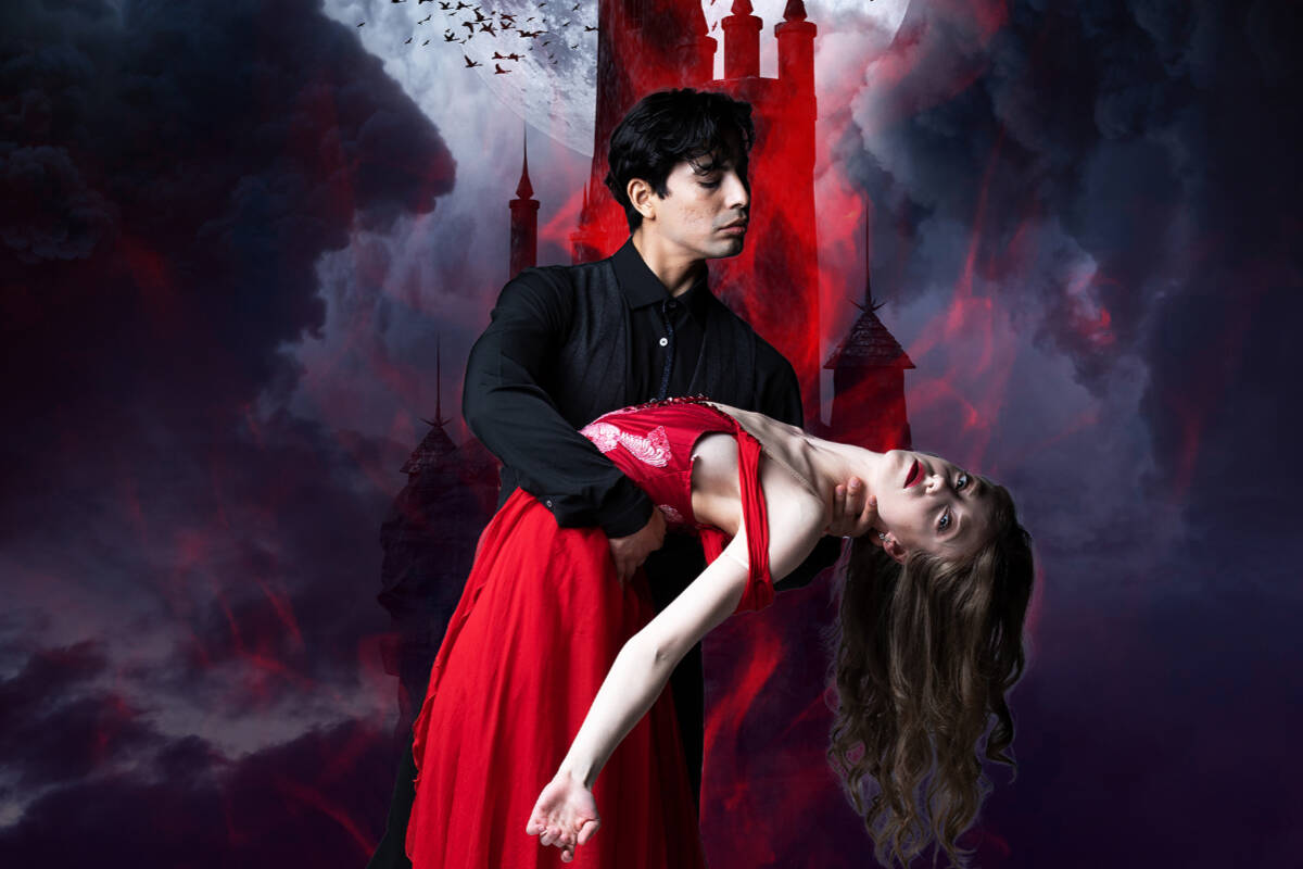 Ballet Victoria re-imagines the story of Bram Stoker’s Dracula. Photo courtesy of Chilliwack Cultural Centre.