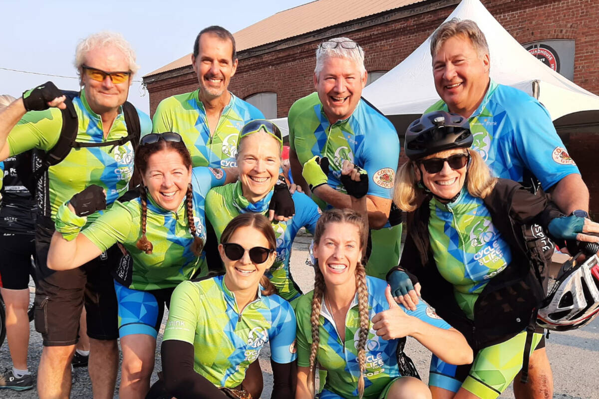 In addition to the Four Seasons Spring 50/50 Draw, opportunities to support Comox Valley Hospice include fundraising by the Cyclepaths team, ahead of the annual Cycle of Life Tour for Island hospice care. Comox Valley Hospice photo