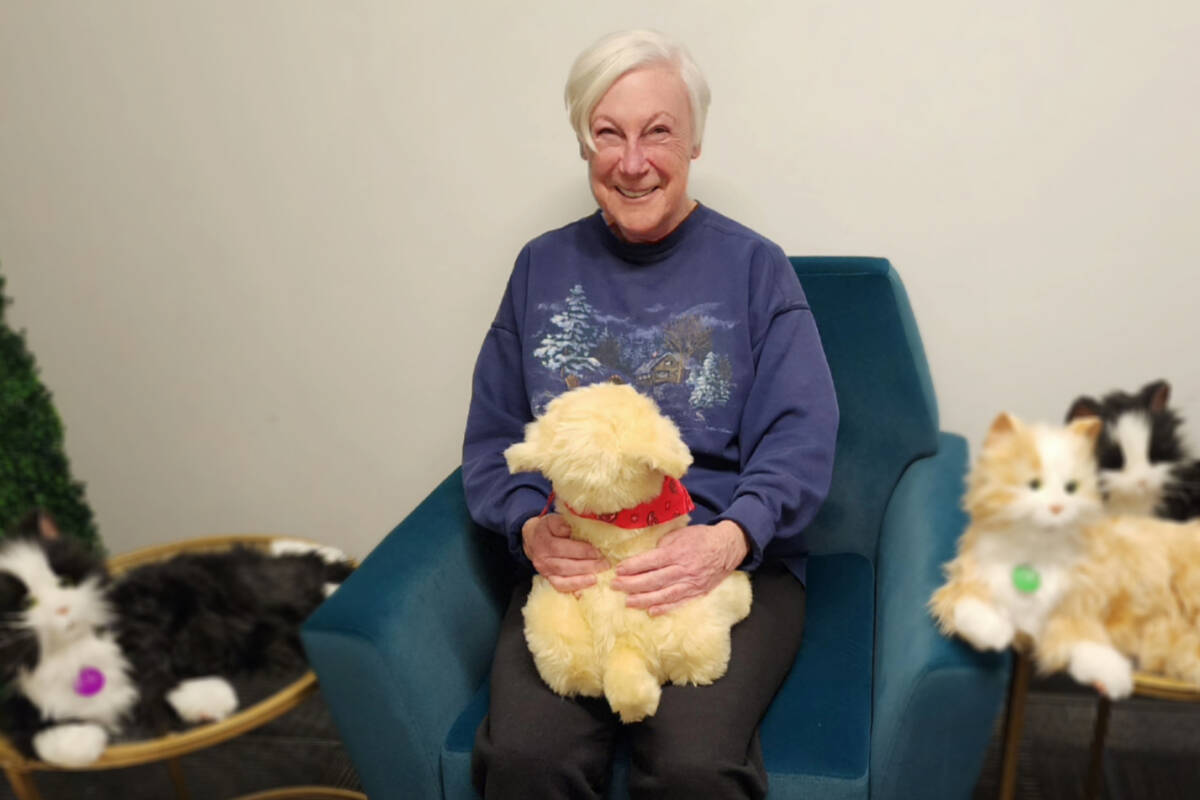 Thanks to Eldercare Foundation, Oak Bay Volunteer Services is giving out robotic companion pets to any interested resident of Oak Bay who identifies as a senior. Photo courtesy OBVS