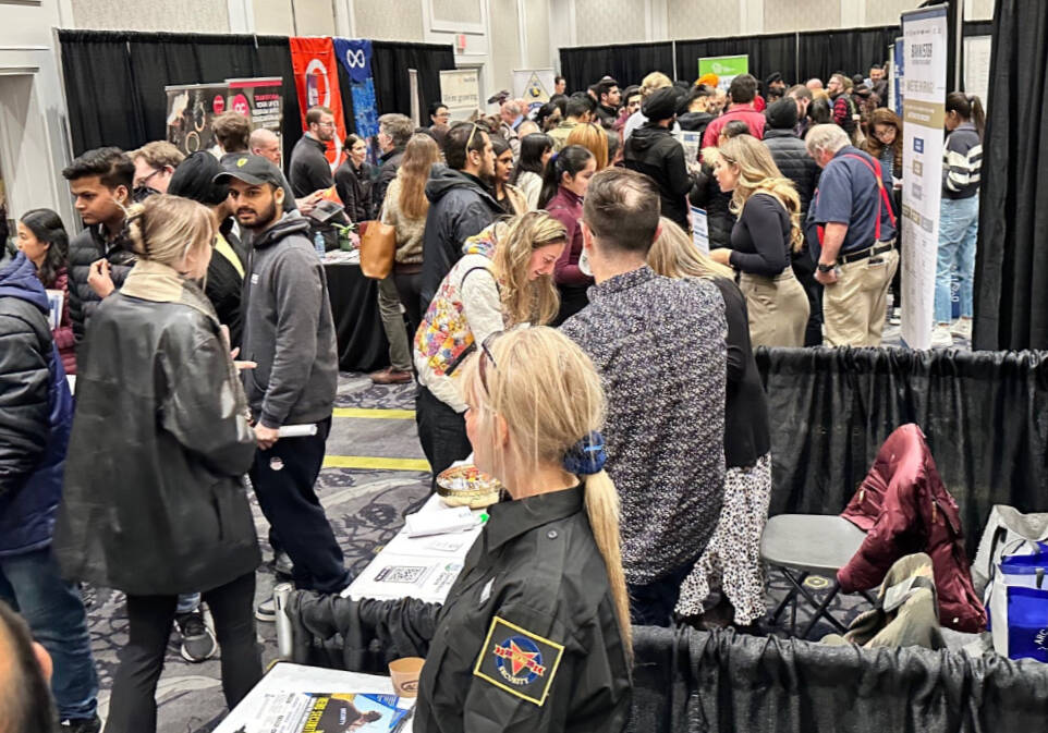 The expo is designed to be a networking event, where people can have the chance to meet their future employers. Photo courtesy of Cranbrook Career Fair.