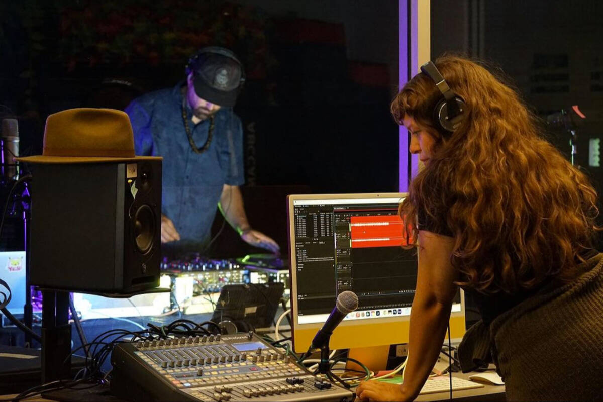 The Comox Valley Digital Creation Hub featuring Caresse Nadeau and DJ Resonant Dogg. Caresse Nadeau photo